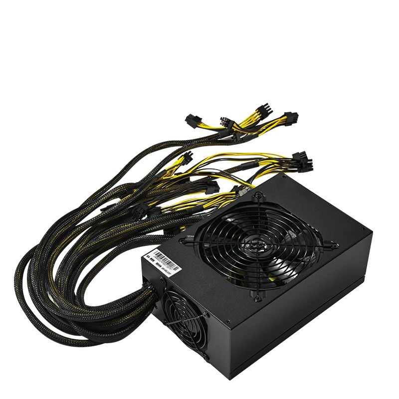 链力4U静音双风扇电源显卡12V直供八卡平台12V稳压开关电源2 800W